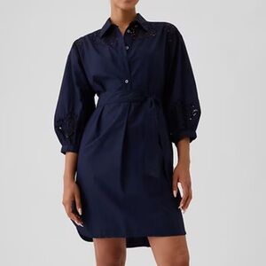 NWT GAP Eyelet Mini Shirtdress